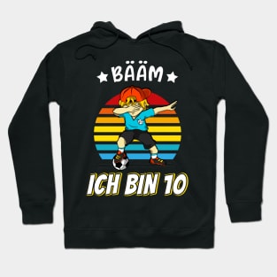 Fußball Fußballer Dab Junge 10. Bday Hoodie